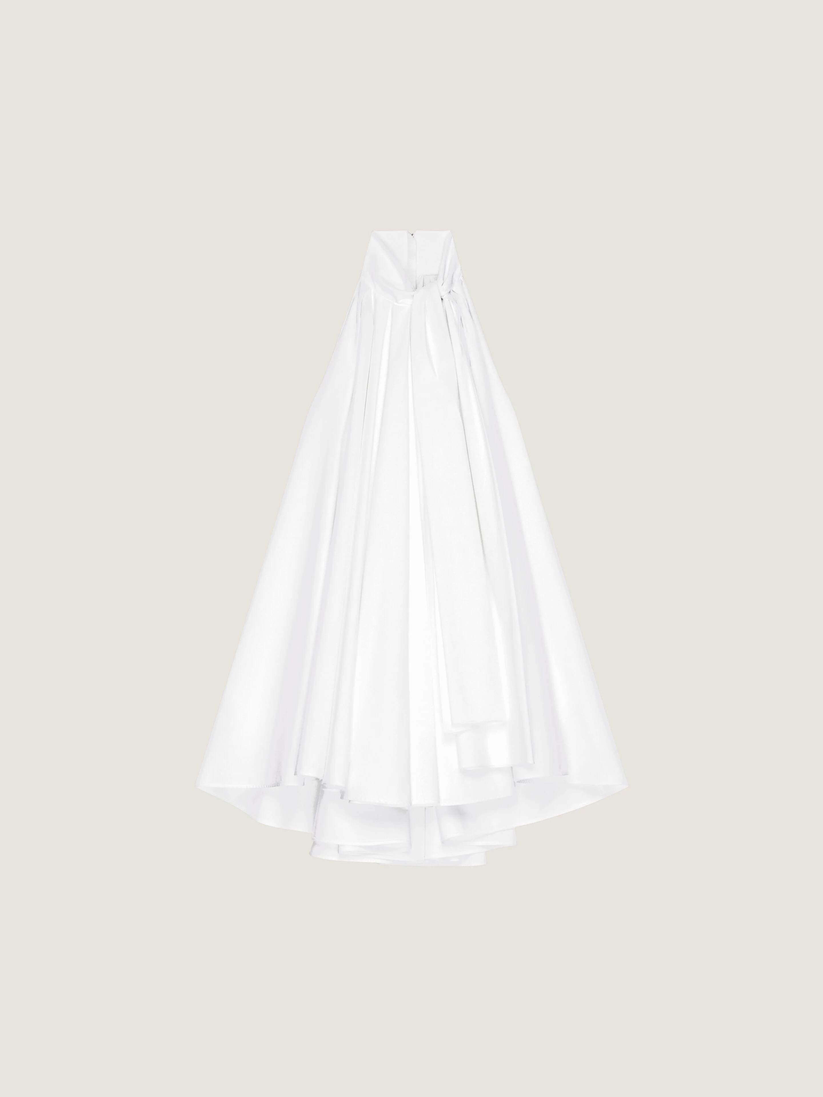 MINI DRESS IN POPLIN WITH BOW - 1