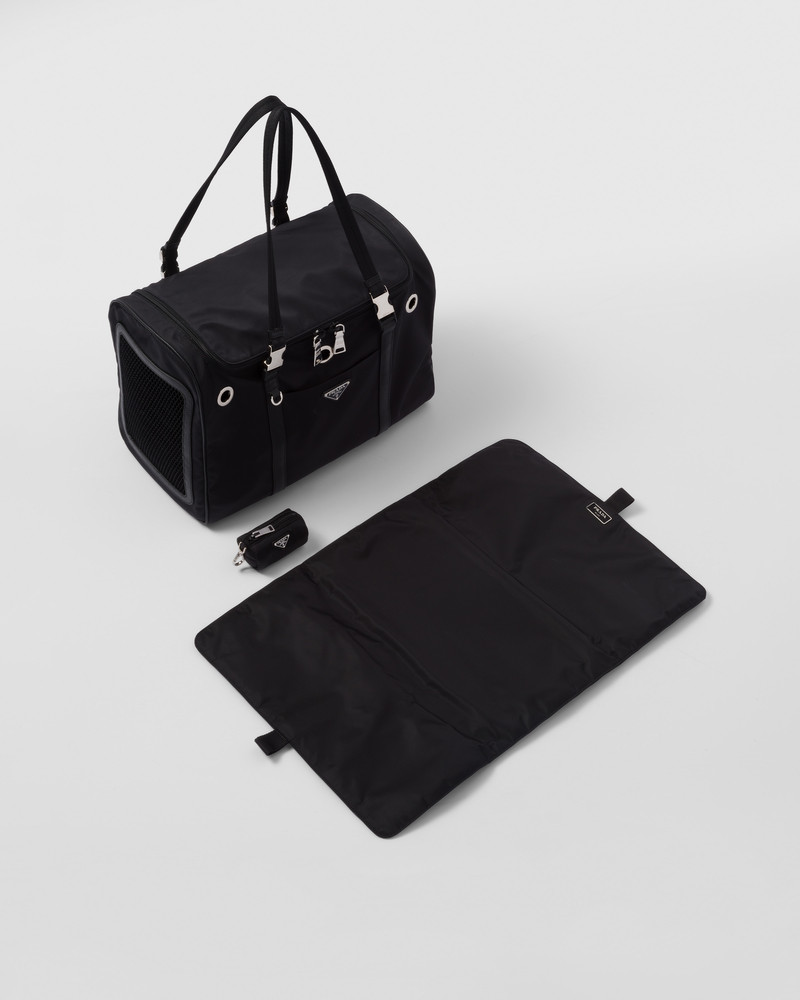 Re-Nylon and Saffiano leather pet bag 5