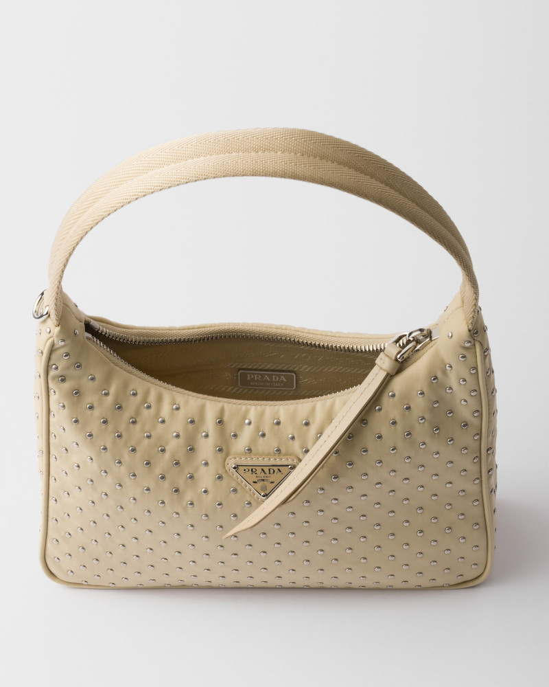 Prada Re-Edition Re-Nylon mini bag with studs 4