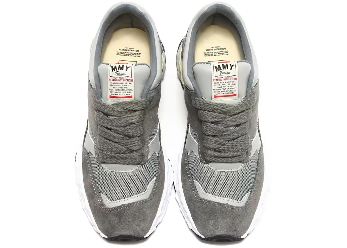 Maison Mihara Yasuhiro George Leather Low Grey Dark Grey - 3