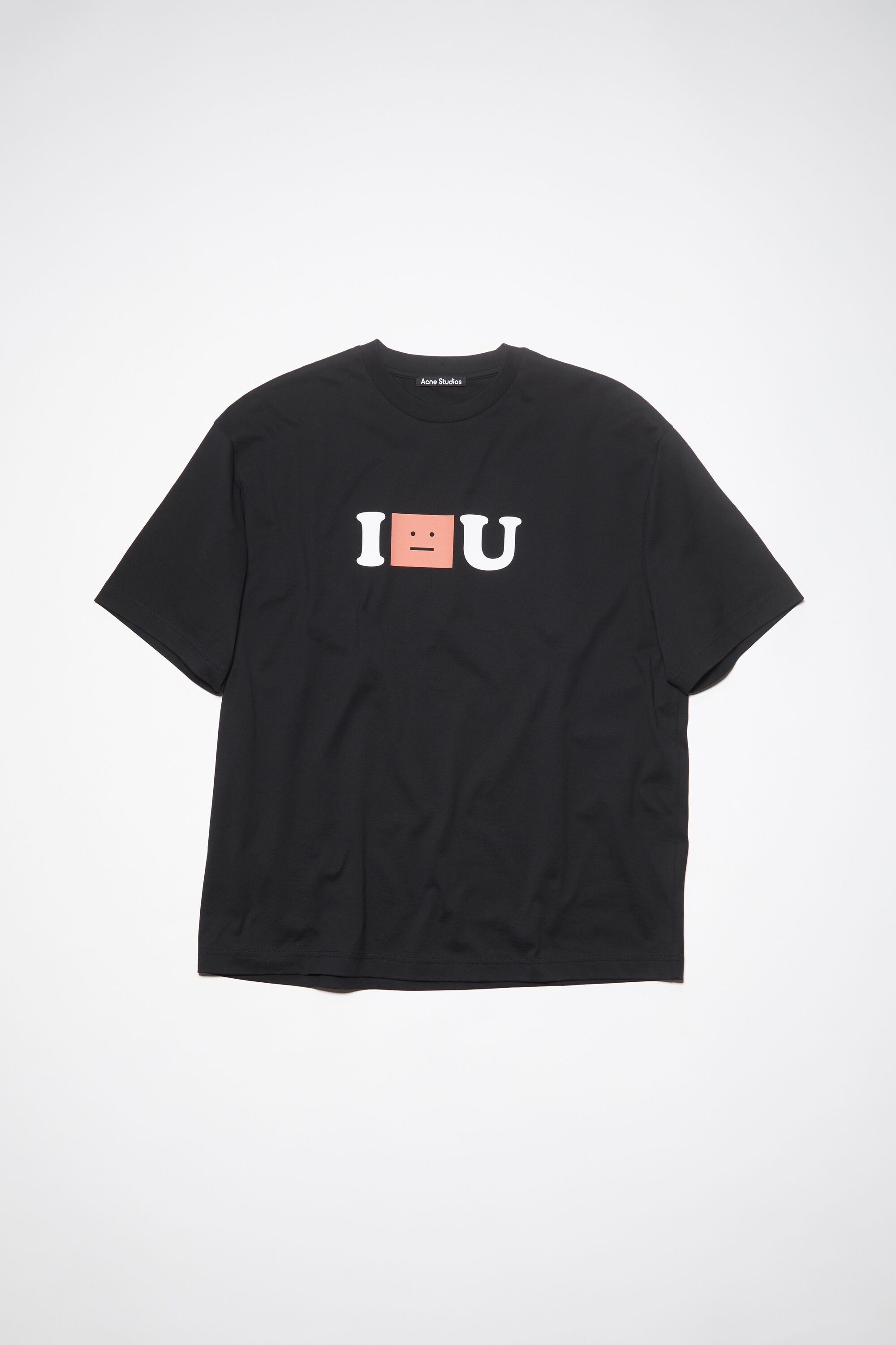 Face logo t-shirt - Relaxed fit - Black - 1