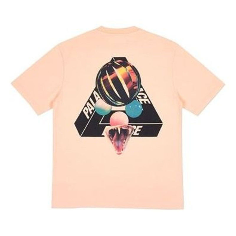 PALACE Sans Ferg Peach Glasses Back Logo Short Sleeve Unisex Pink P18SS063 - 1