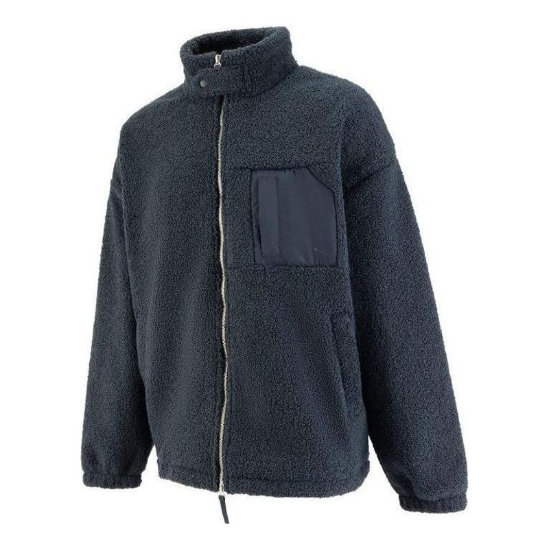 PUMA MMQ Sherpa Fleece Jacket 'Navy' 536625-43 - 1