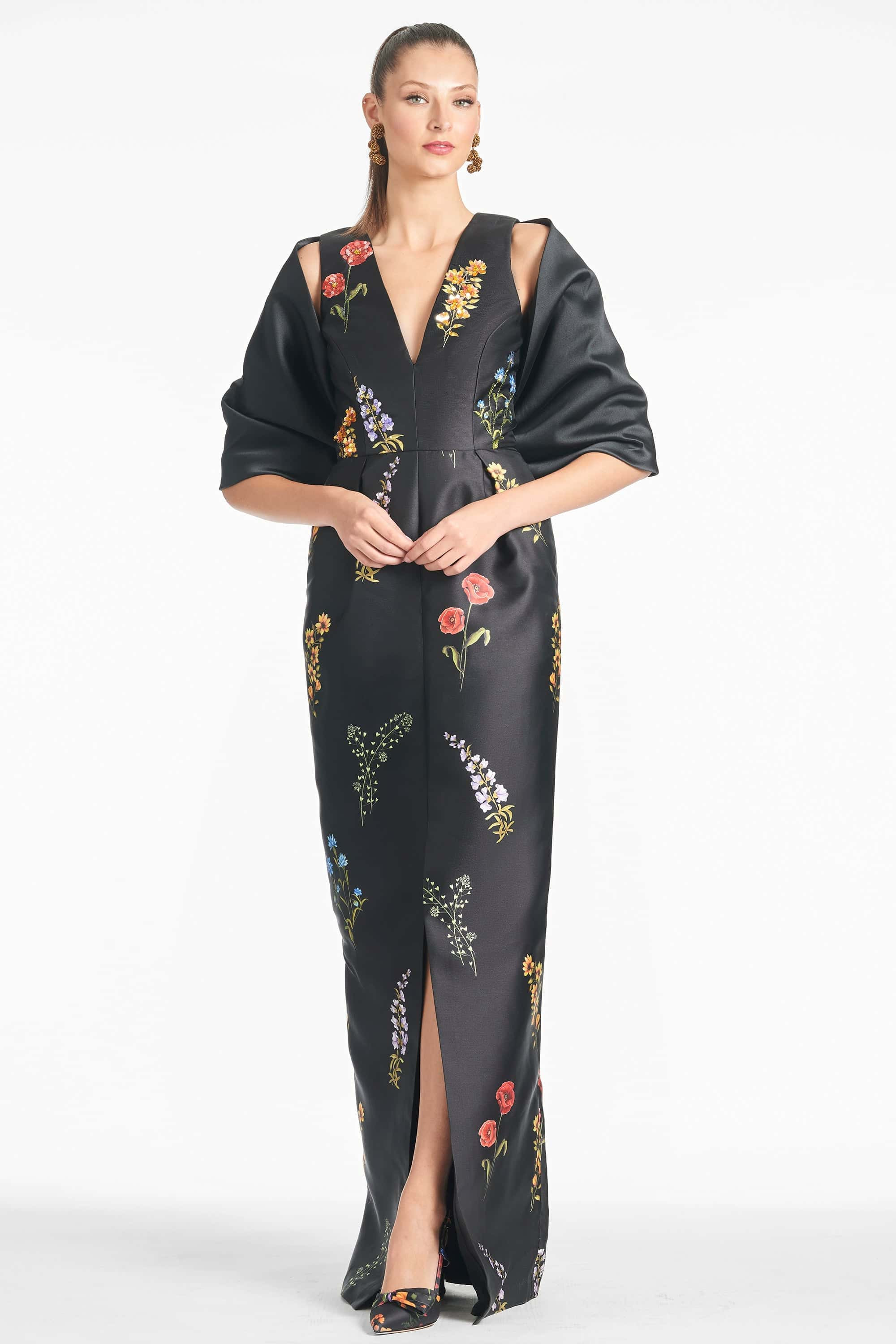 Marsden Gown - Noir Bouquet - 4