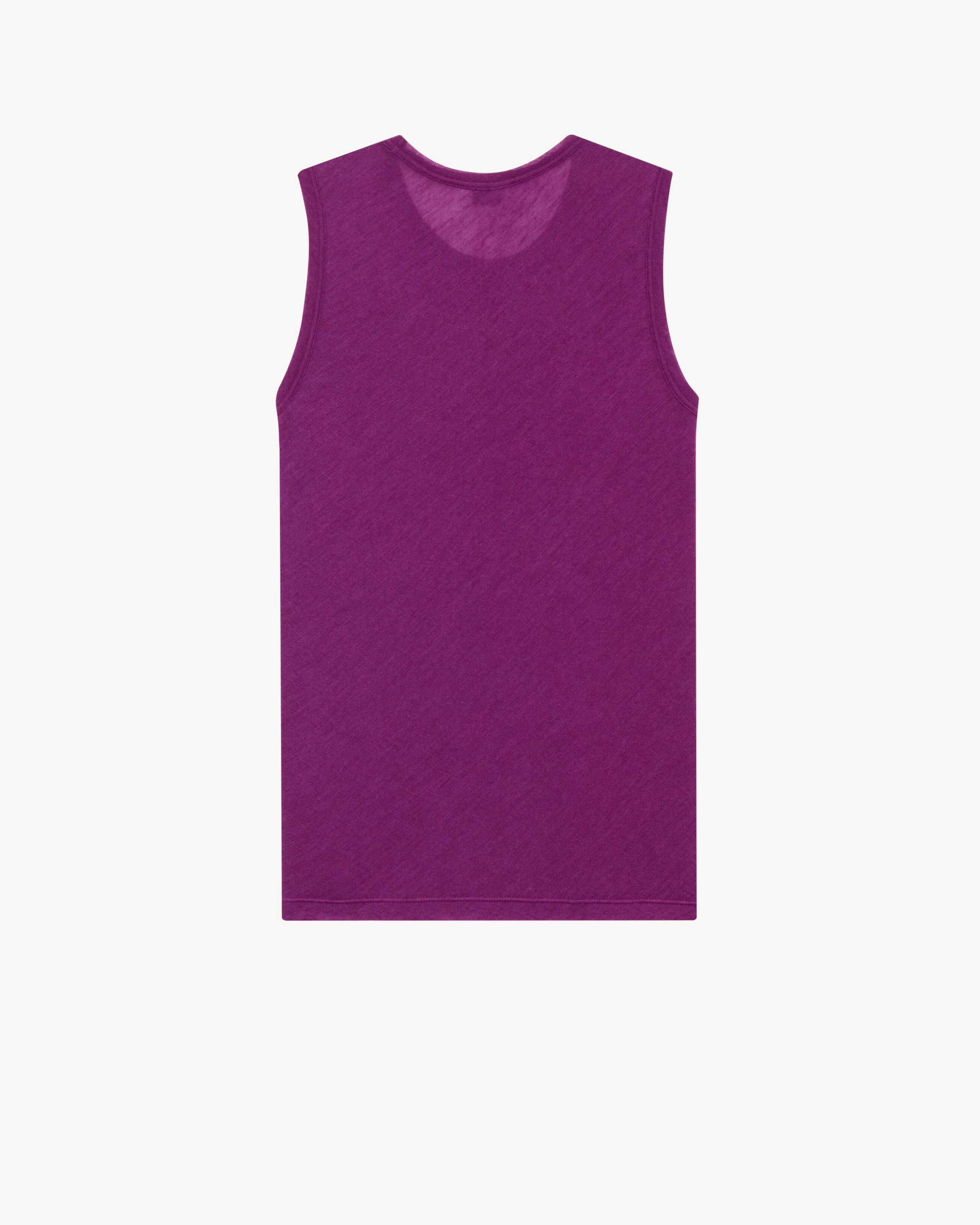 TANK TOP IN CASHMERE AND SILK JERSEY - 2
