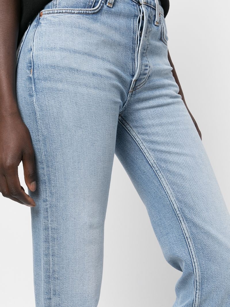 Stove Pipe high-rise straight jeans - 5