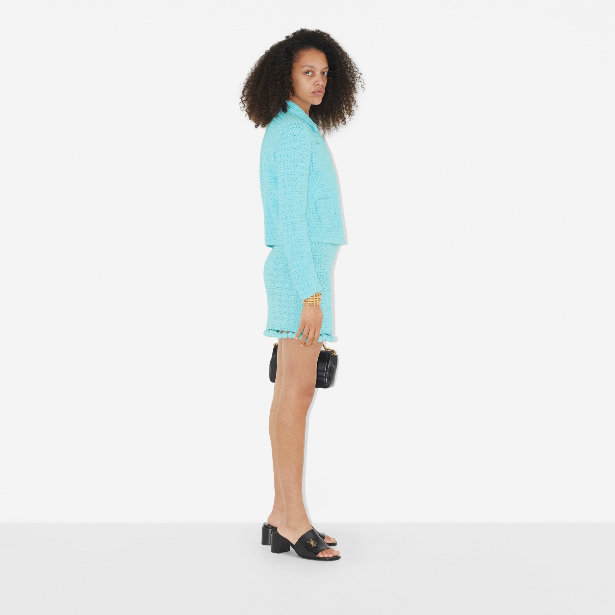Crochet Technical Cotton Mini Skirt - 3