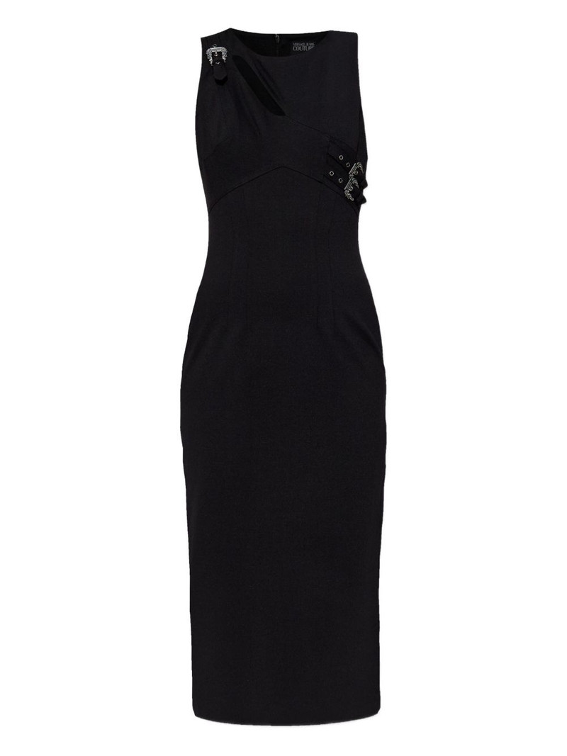 cut-out buckle midi dress 1
