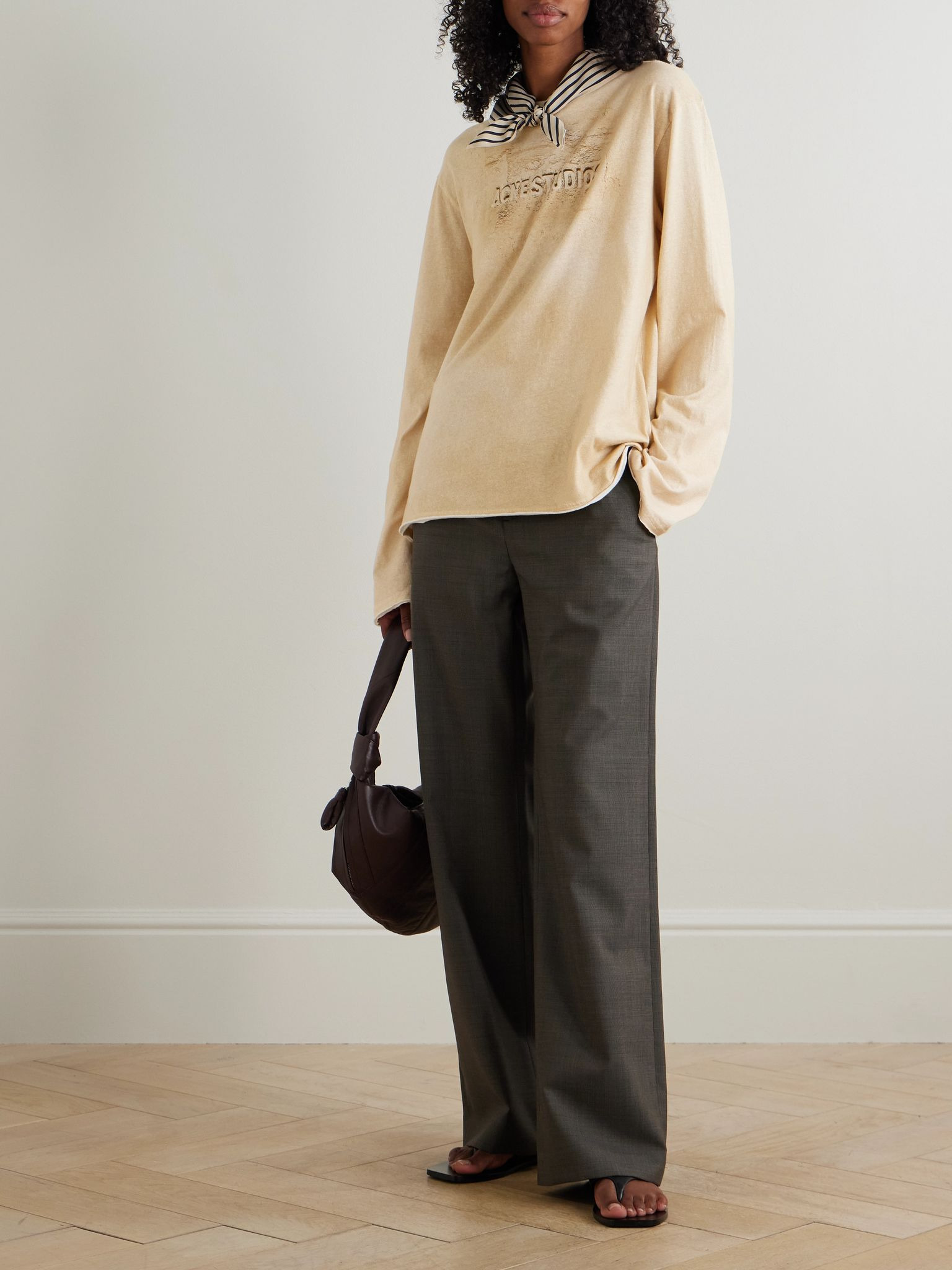 Cotton-jersey T-shirt Beige - 2
