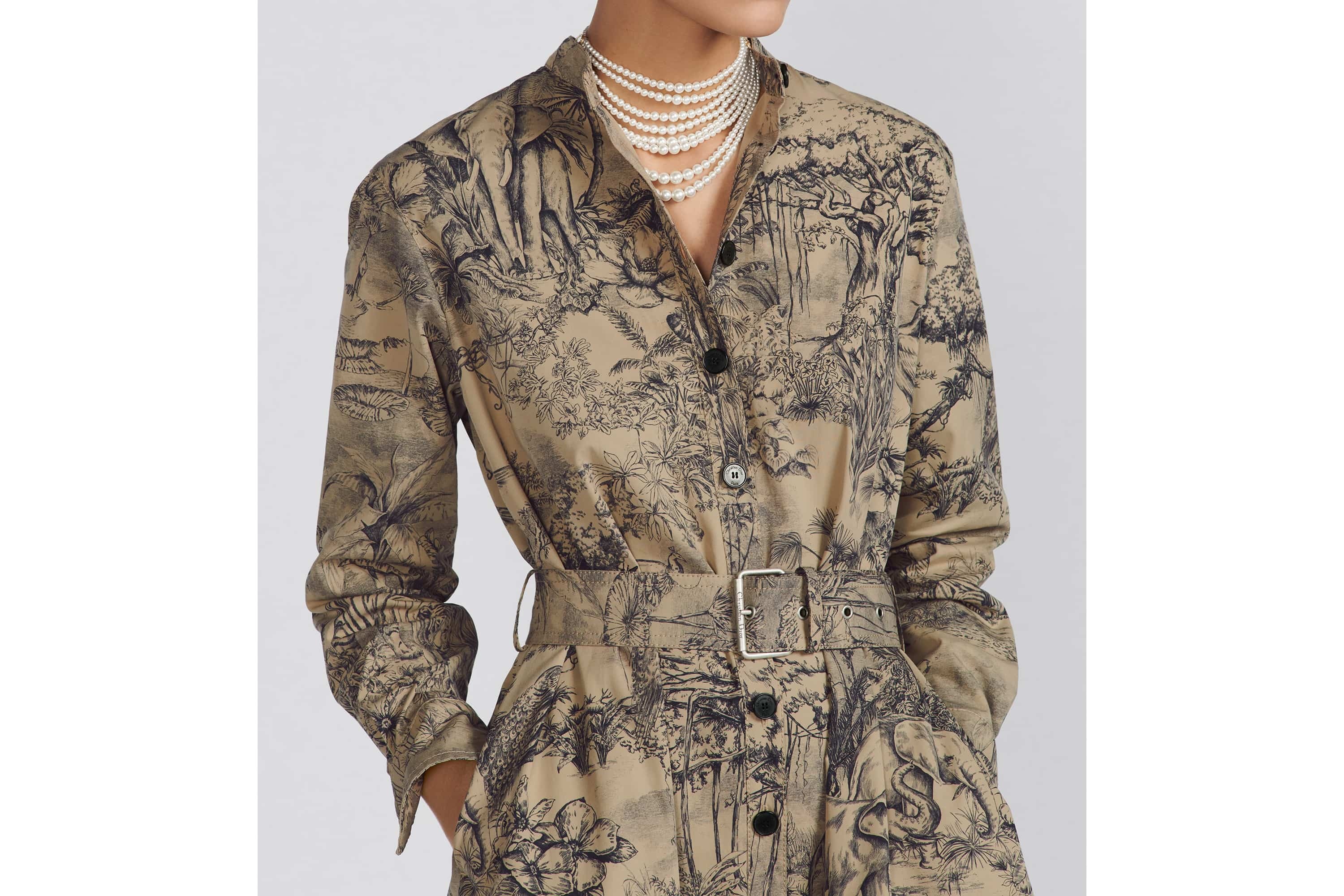 Belted Shirt Dress - 7