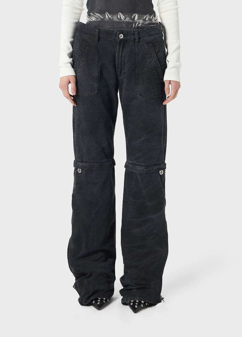 Blumarine STRAIGHT LEG CANVAS PANTS WITH ZIP outlook
