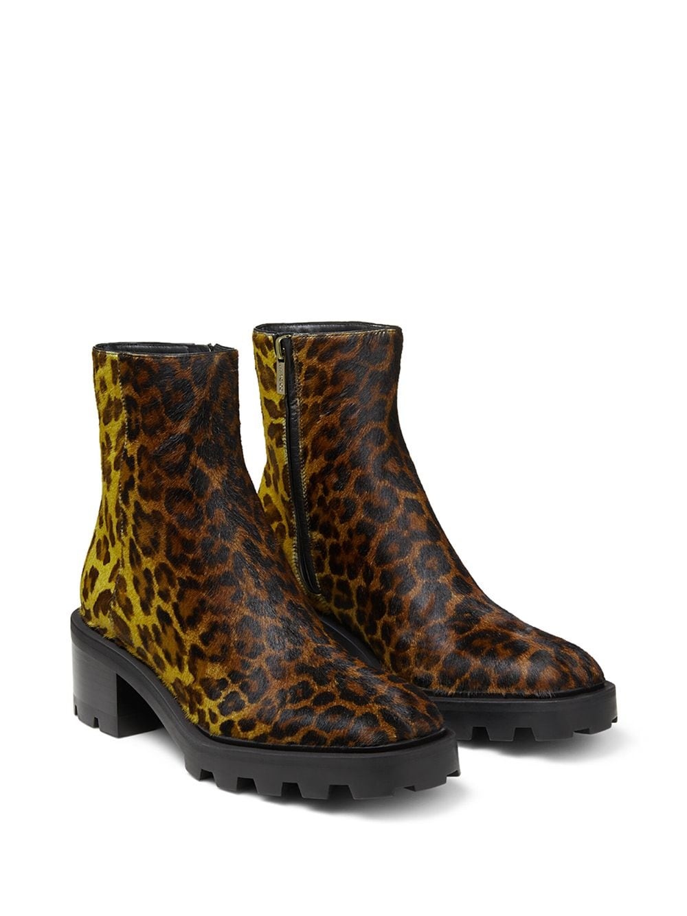 Mava leopard print 35mm boots - 2