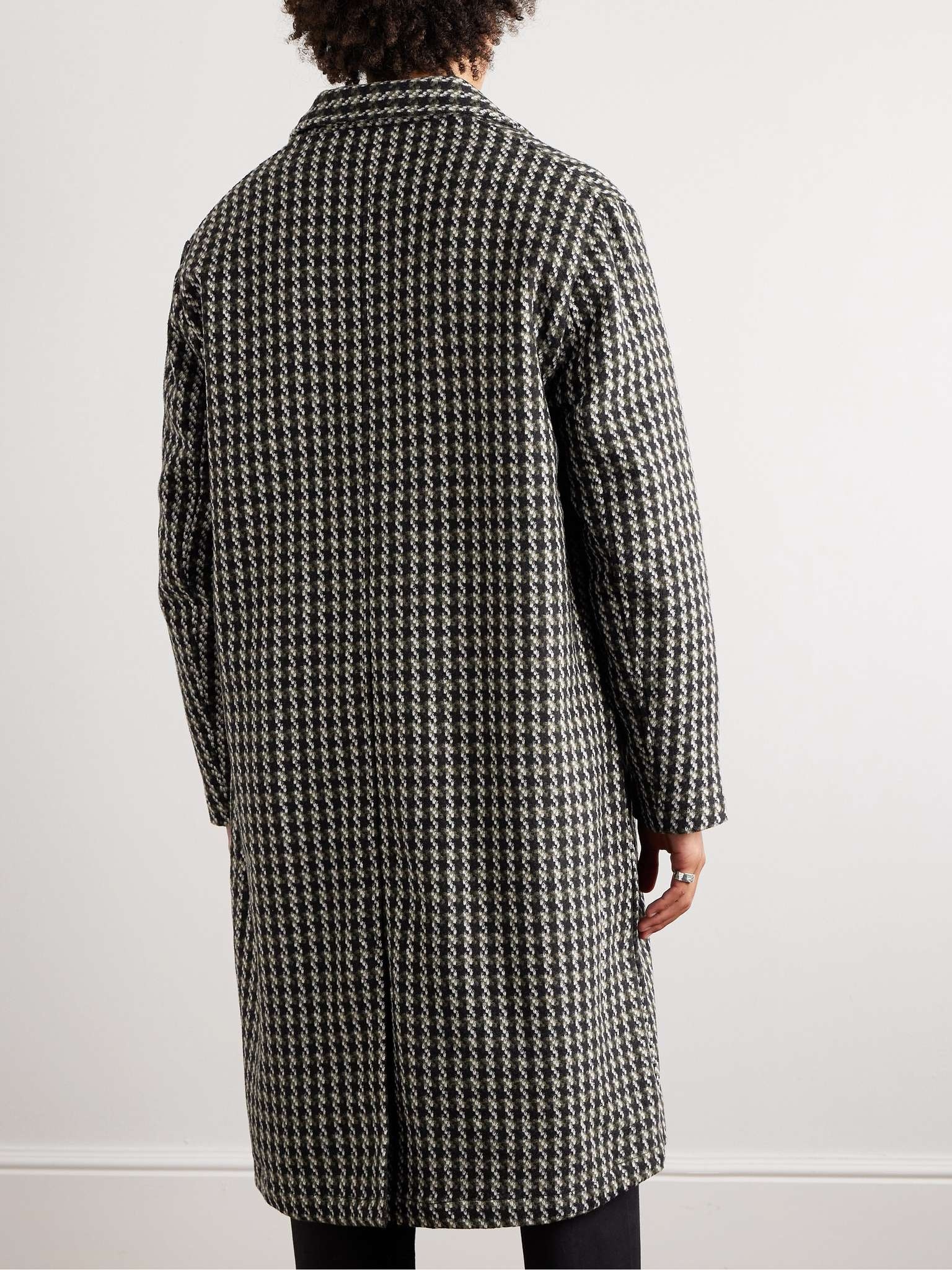 Cortina Houndstooth Wool-Blend Tweed Coat - 4