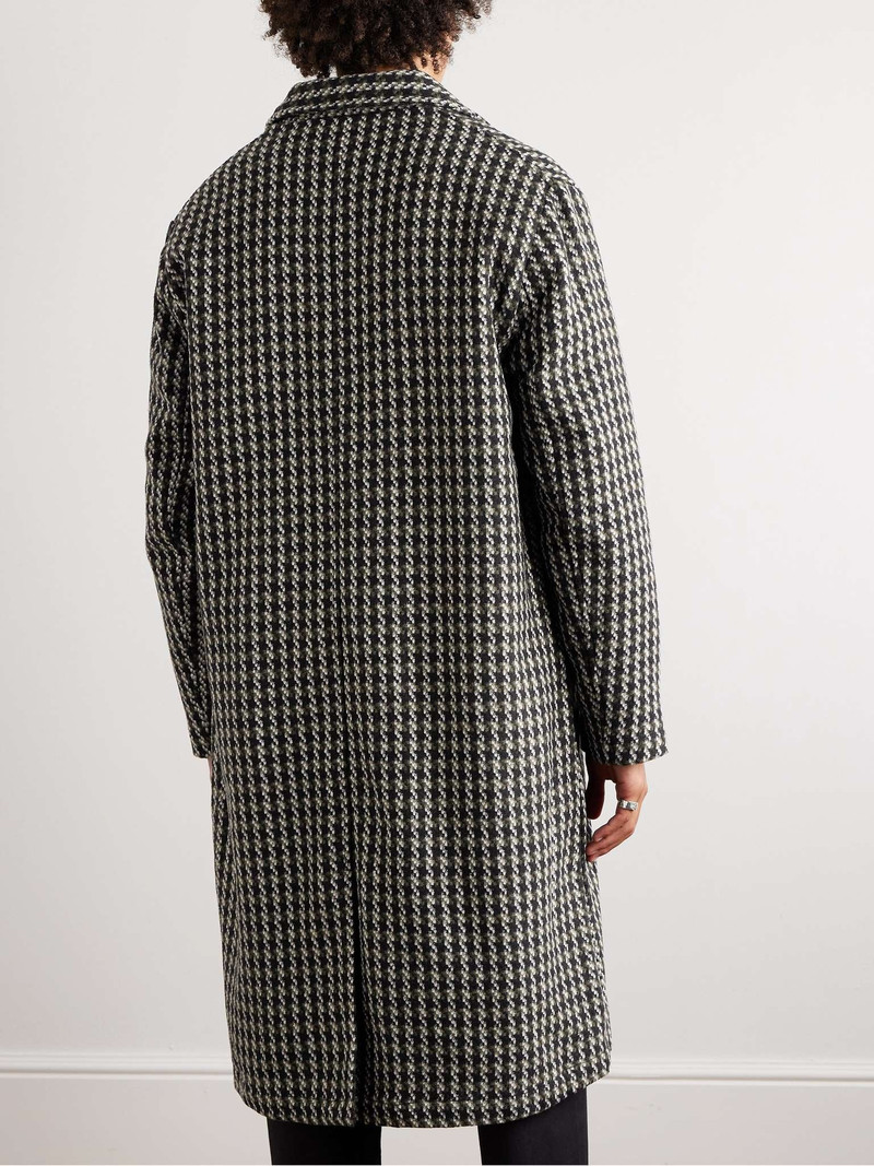 Cortina Houndstooth Wool-Blend Tweed Coat 4