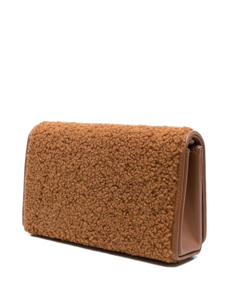 shearling chain-strap cross body bag 3