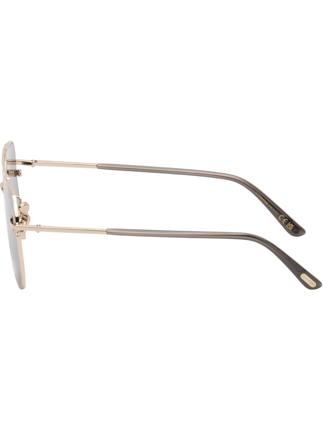 Gold Aviator Sunglasses - 3