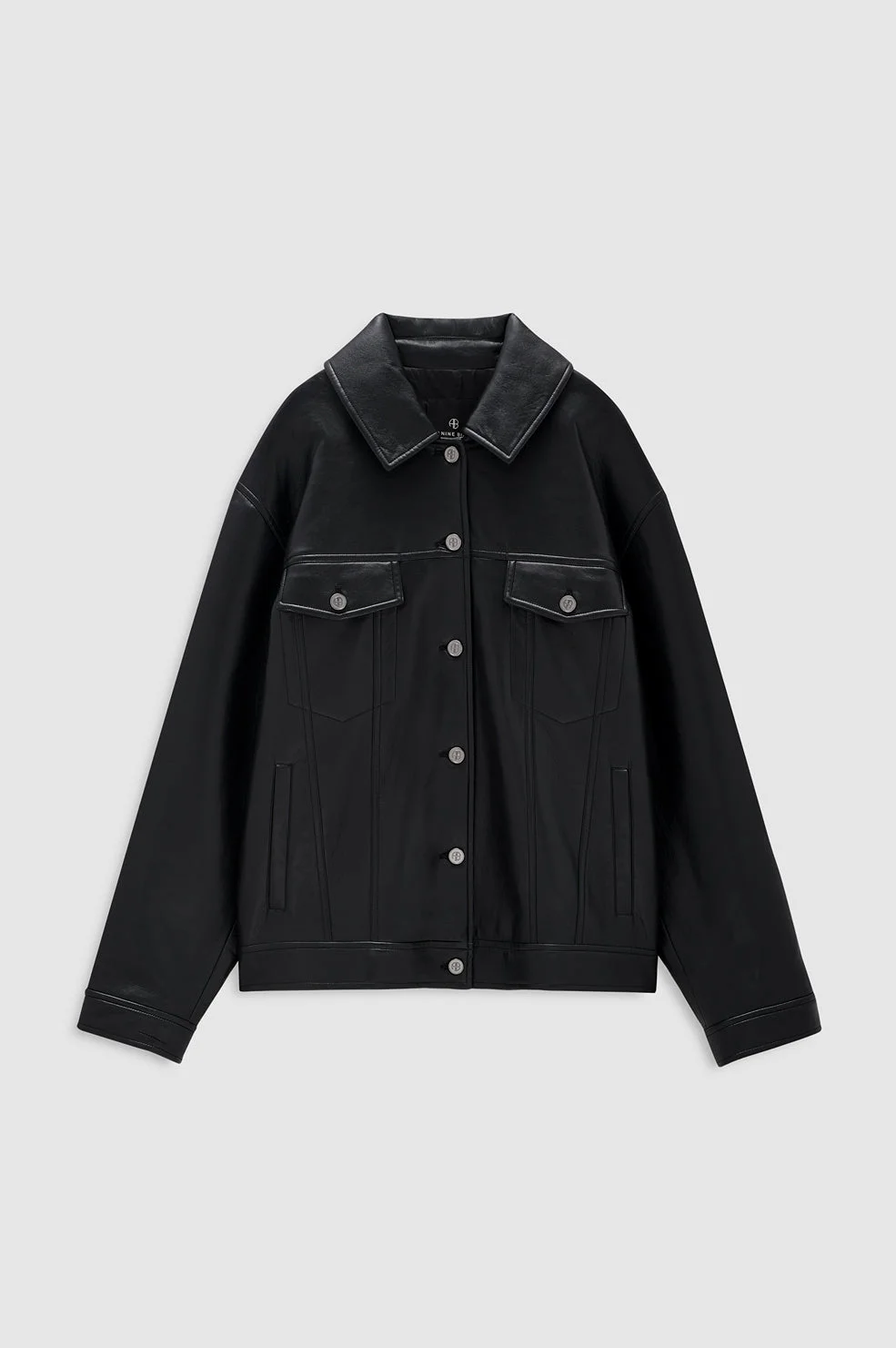 Rory Jacket - Black Recycled Leather - 1