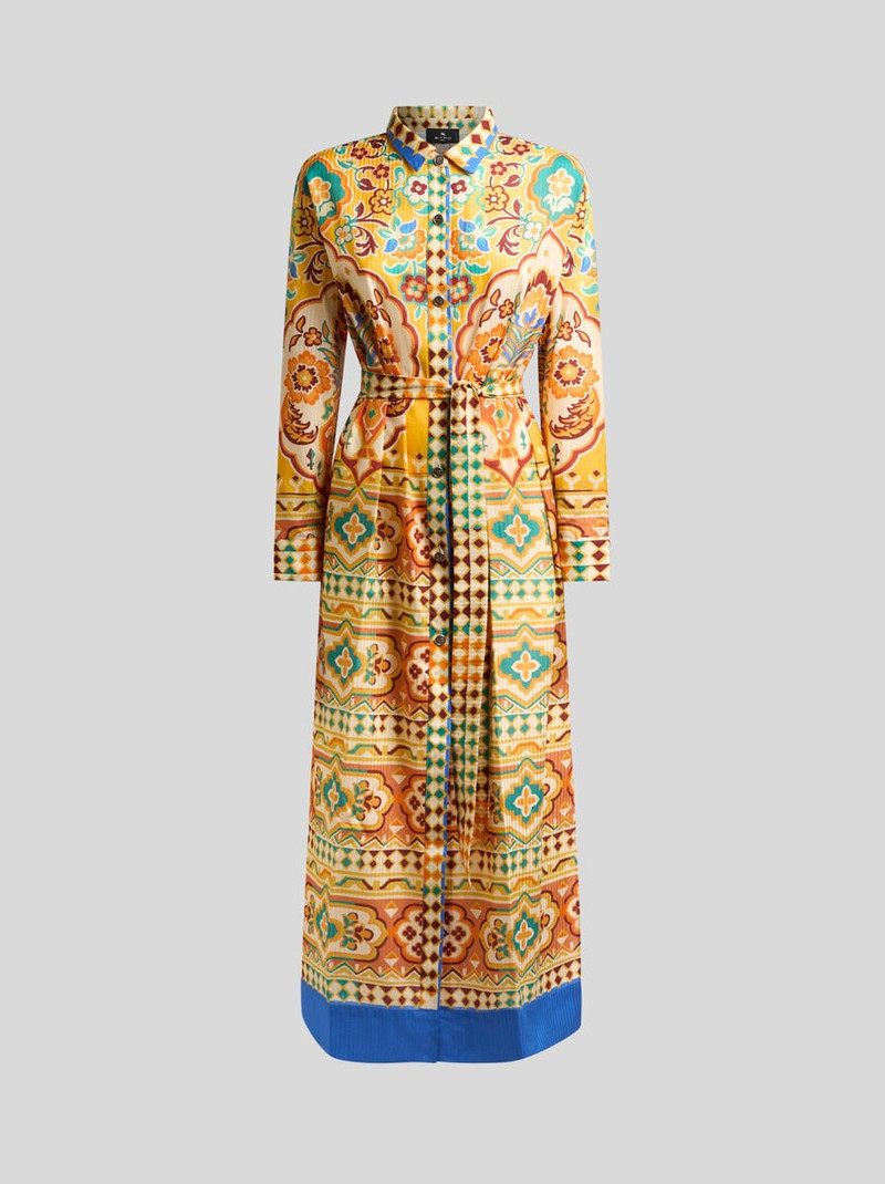 COTTON AND SILK SHIRT DRESS 1