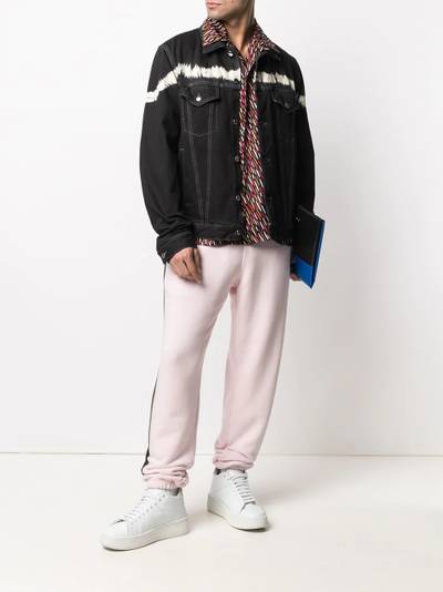 Marni bleached-effect tapered track pants outlook