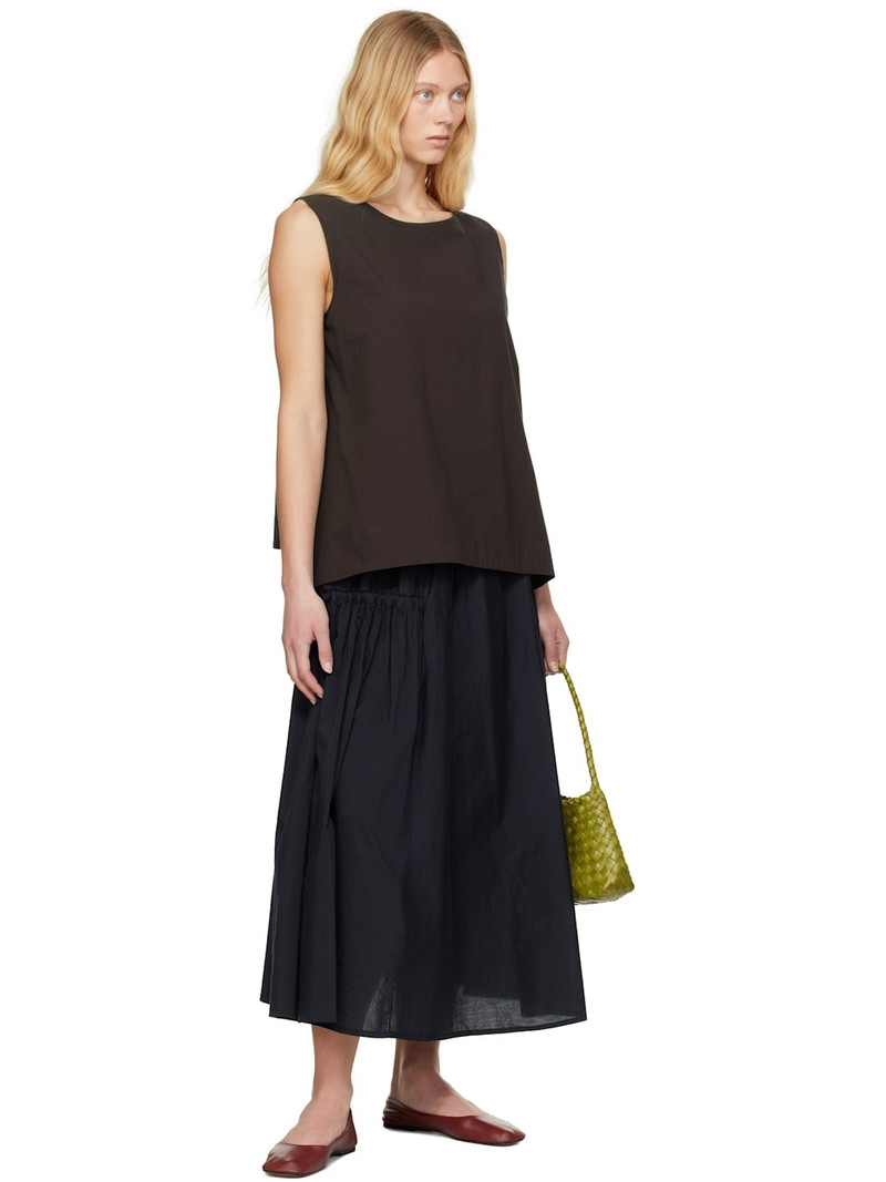 Toogood Navy 'The Harvester' Midi Skirt outlook