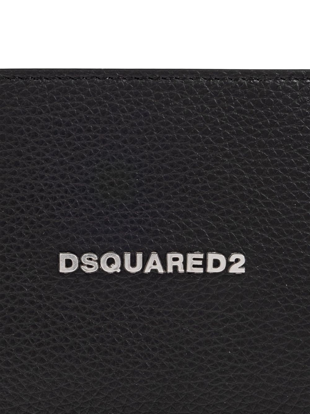 logo-plaque leather wallet - 5