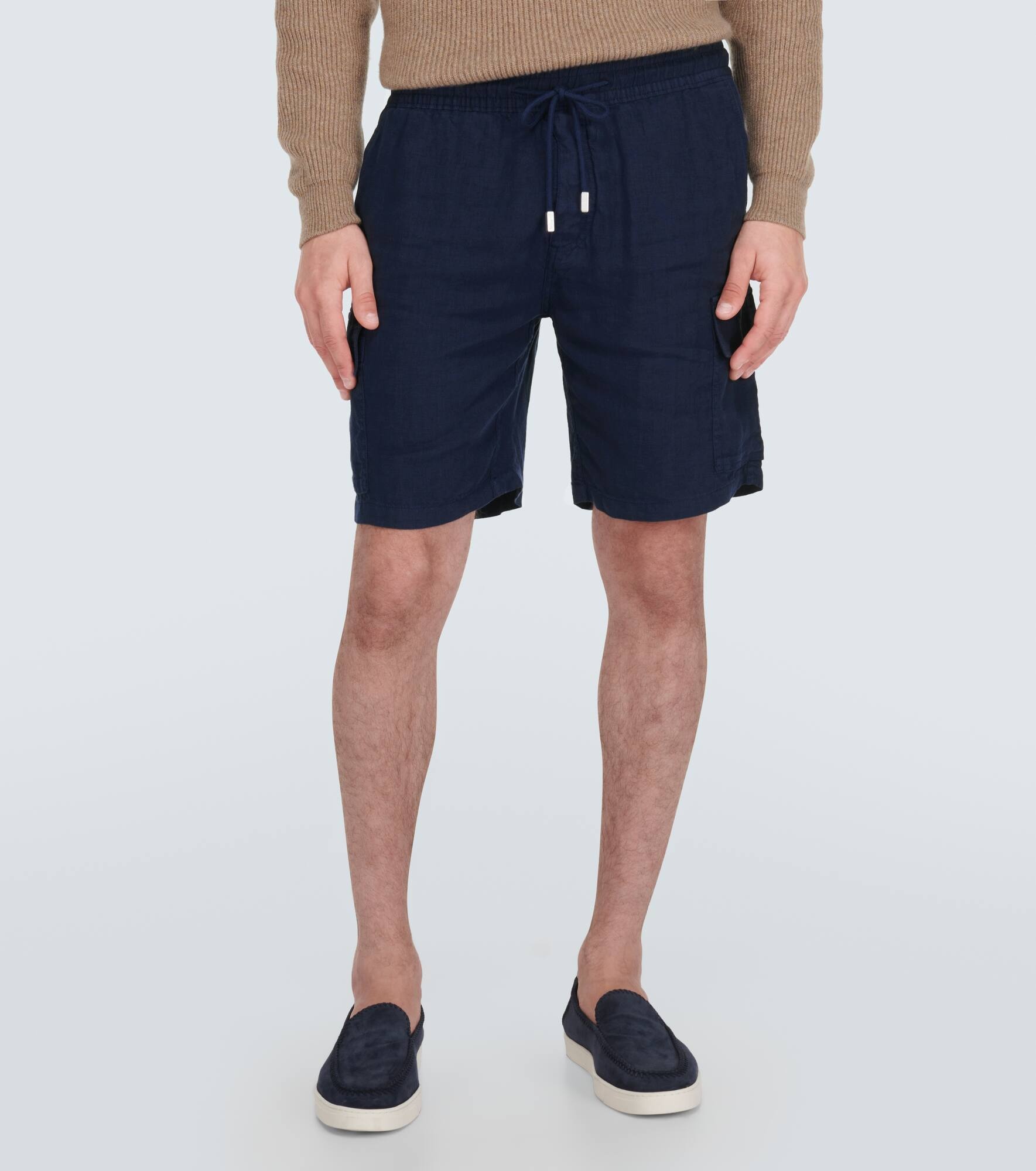 Baie linen Bermuda shorts - 3