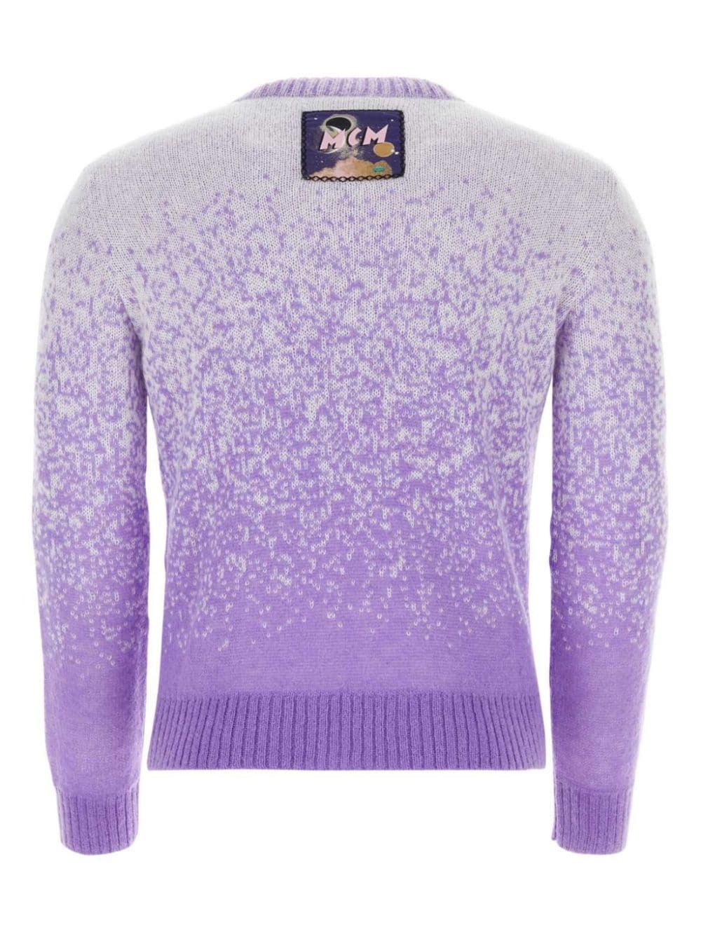 two-tone knitted sweater - 2