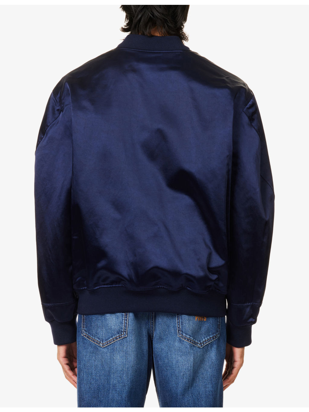 Logo-Embroidered Satin Bomber Jacket - 4