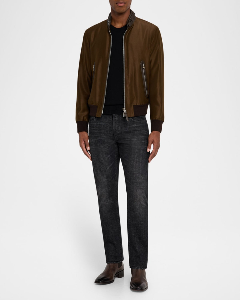 TOM FORD Men's Dark Rinse Denim Straight-Fit Jeans outlook