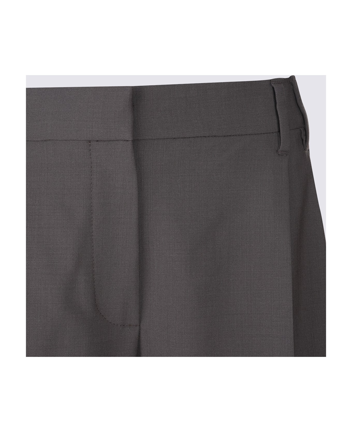 Grey Wool Pants - 3