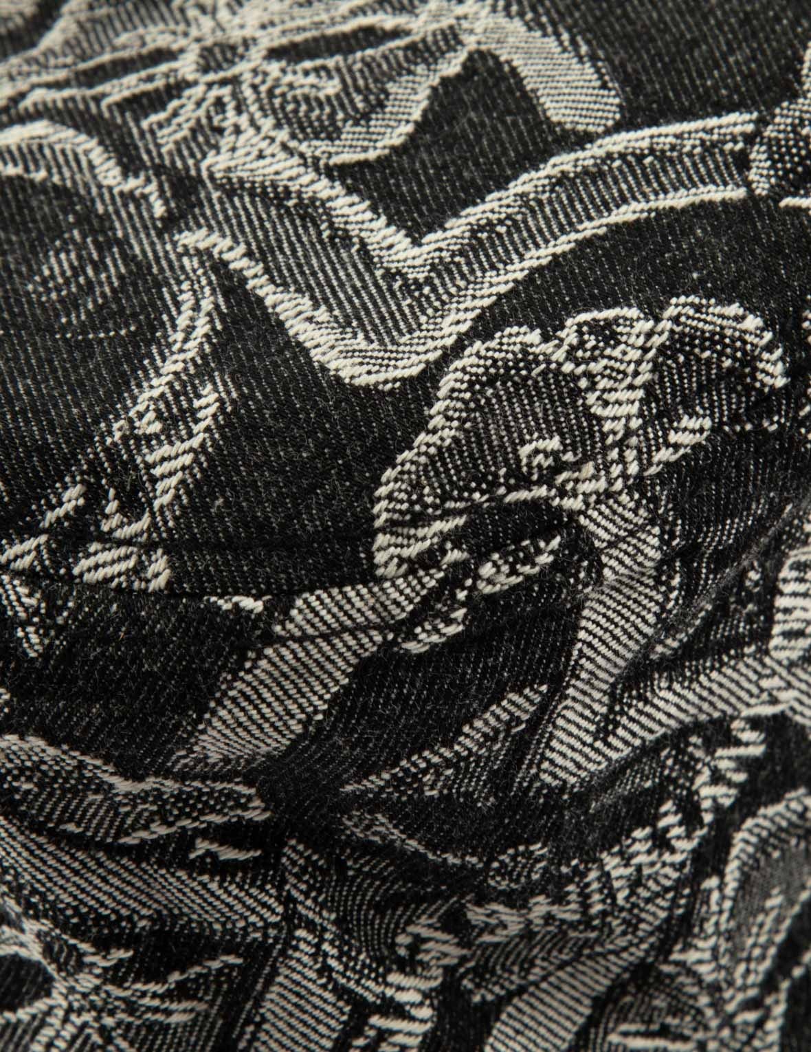 SEAGULL AND KAMON JACQUARD REVERSIBLE BUCKET HAT - 10