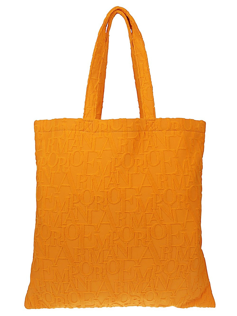 EMPORIO ARMANI Striped beach tote outlook