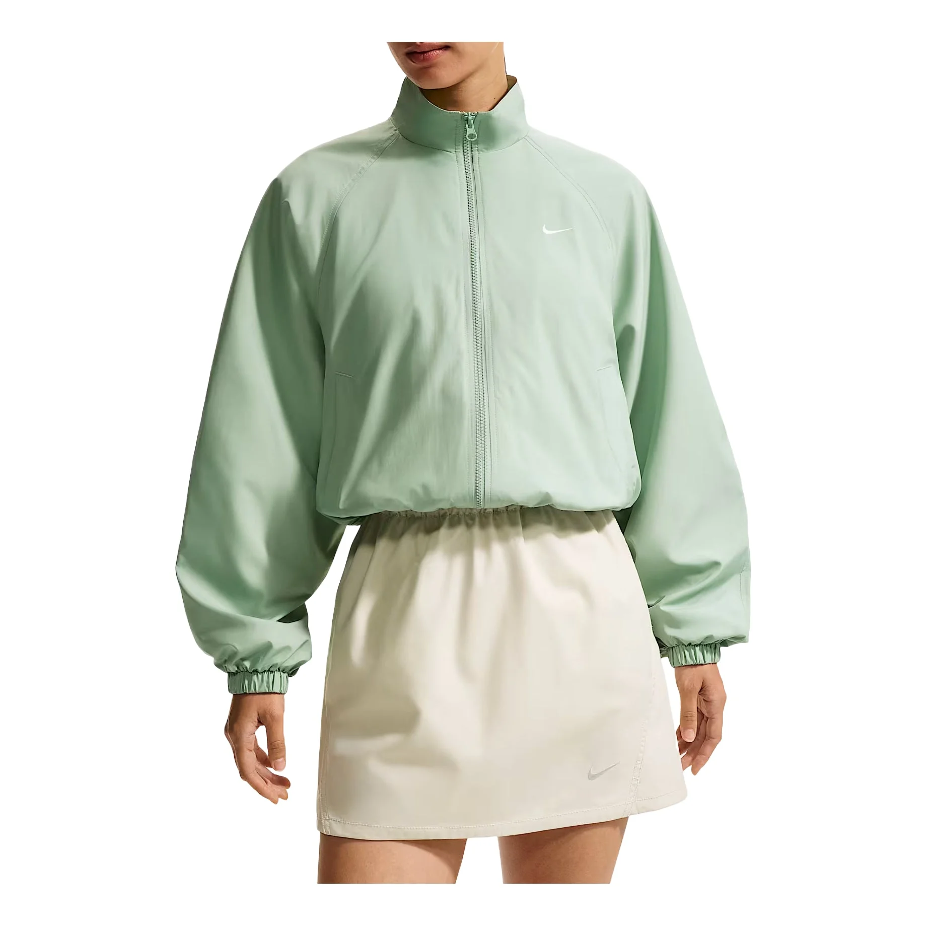 (WMNS) Nike Sportswear Oversized UV Track Jacket 'Green White' IO1474-006 - 1
