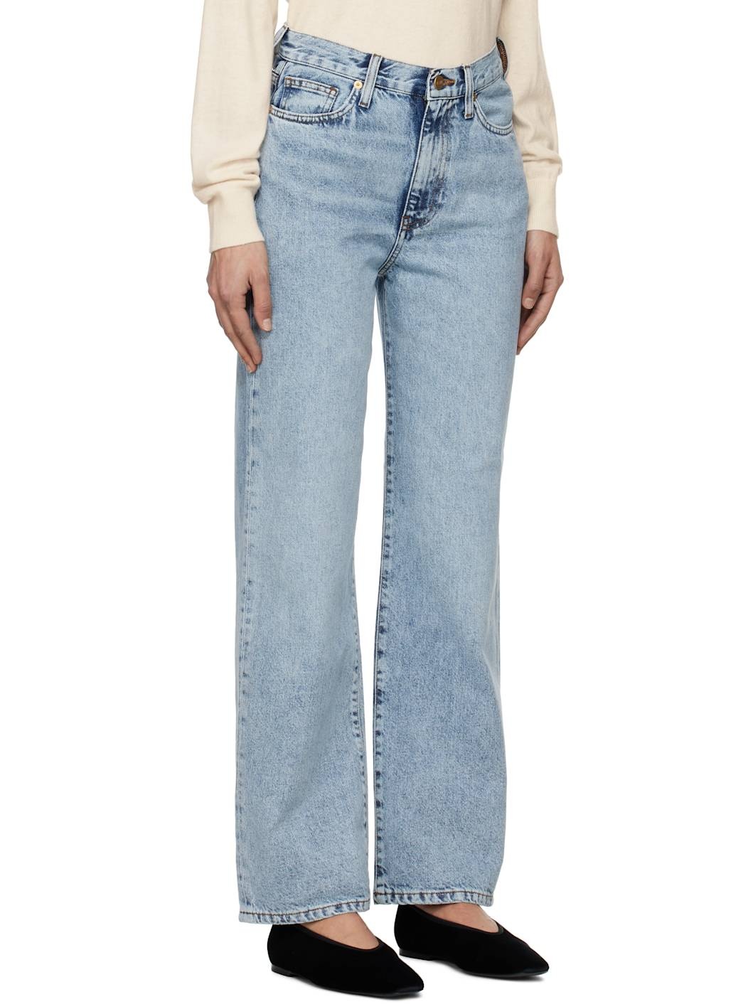 Blue Sofie Relaxed Leg Jeans - 2