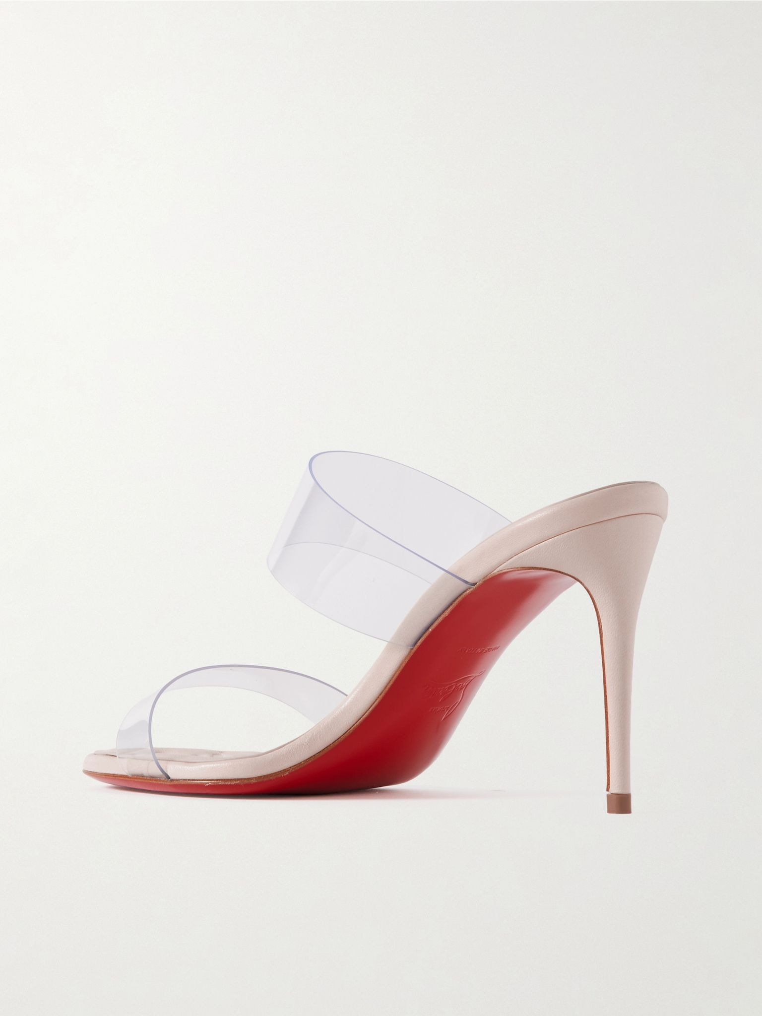 Just Loubi 85 PVC mules Off-white - 3