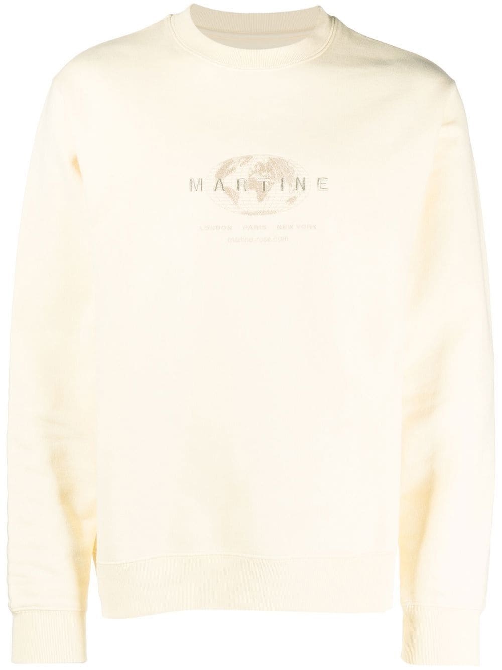 embroidered-logo cotton sweatshirt - 1