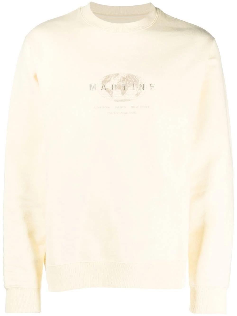 embroidered-logo cotton sweatshirt - 1