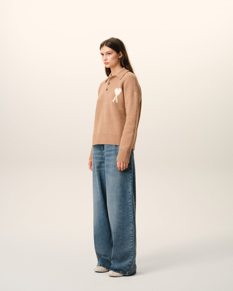 BROWN ALPACA AMI DE COEUR POLO 5