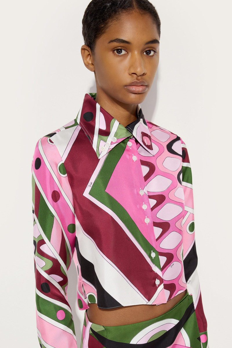VIVARA PRINT CROPPED SHIRT 5