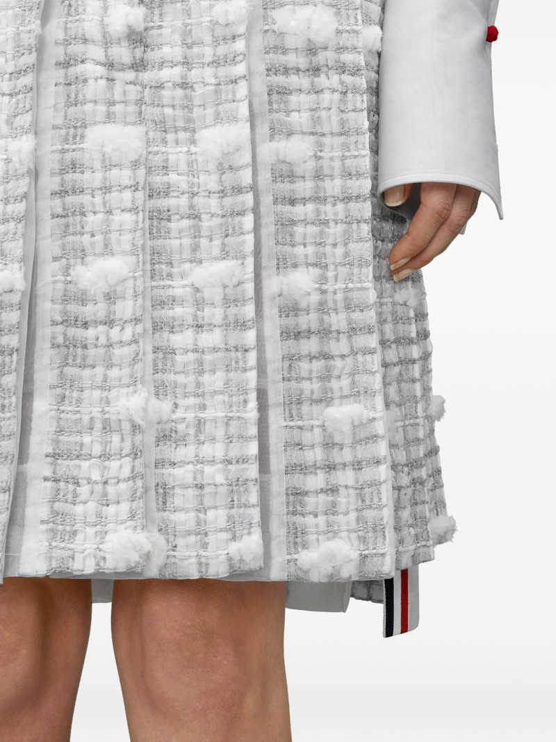 Repp striped pleated midi skirt 6