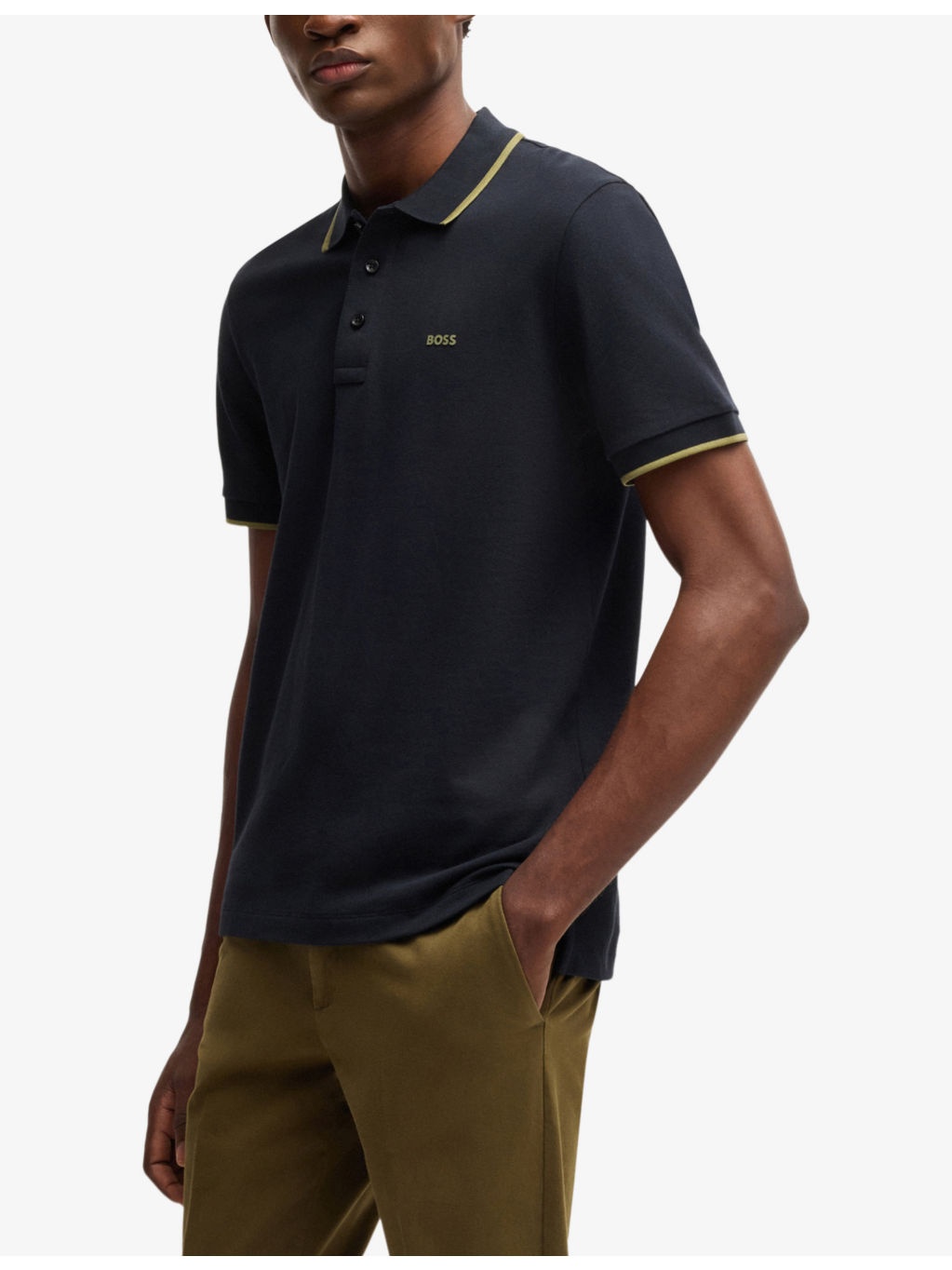 Branded Short-Sleeve Cotton Polo Shirt - 3
