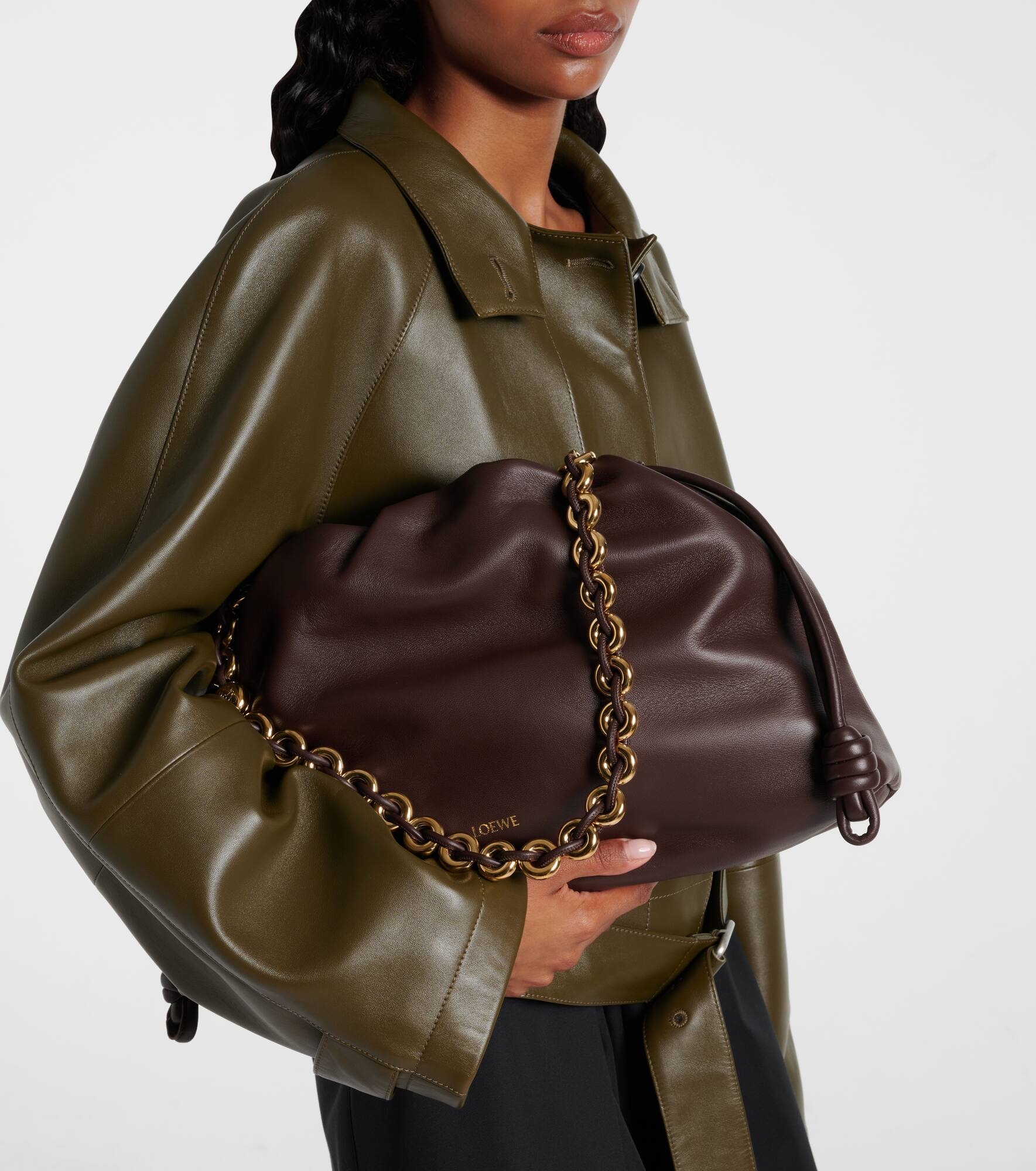 Flamenco Large leather shoulder bag - 2