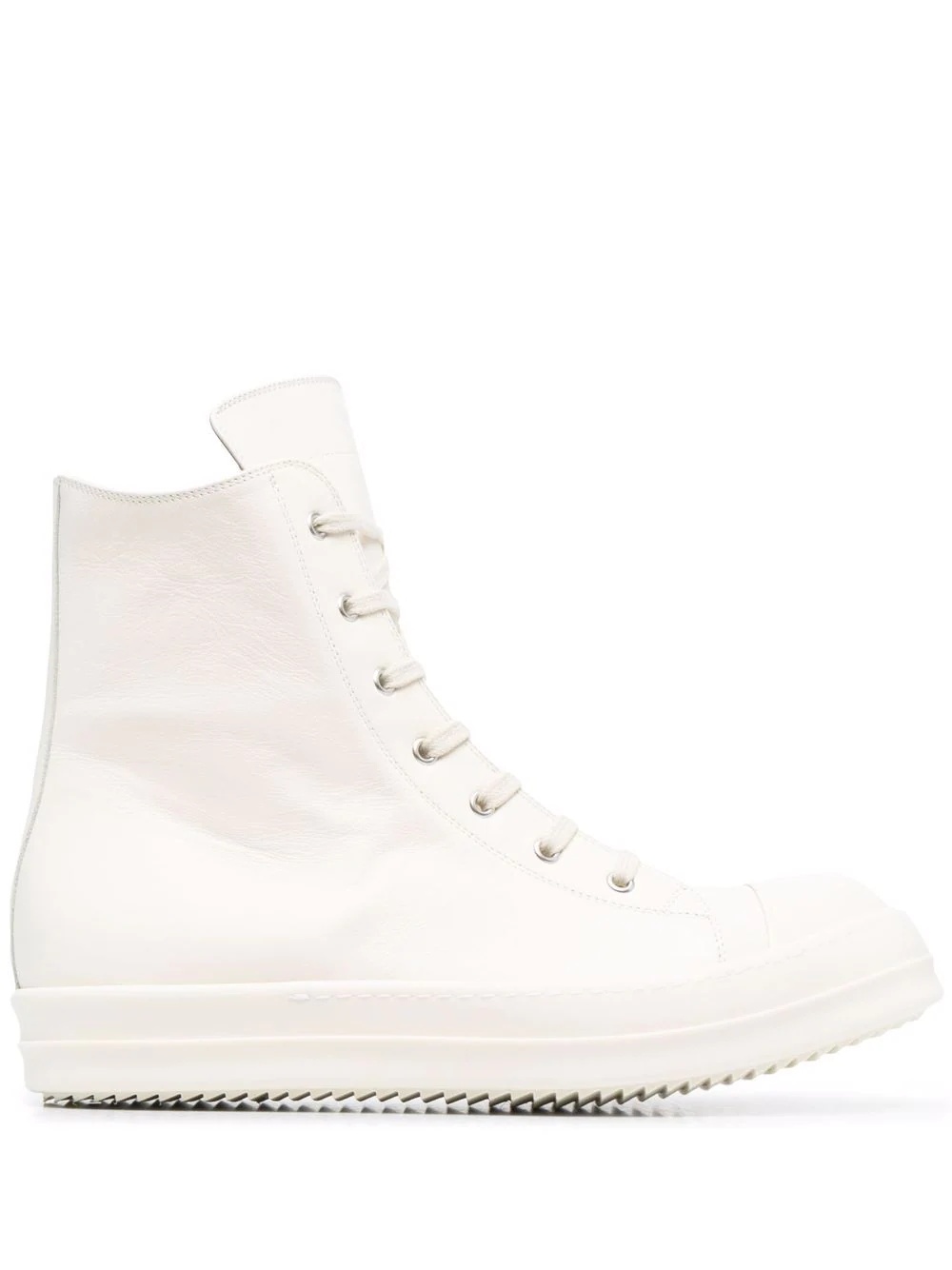 leather high-top sneakers - 1