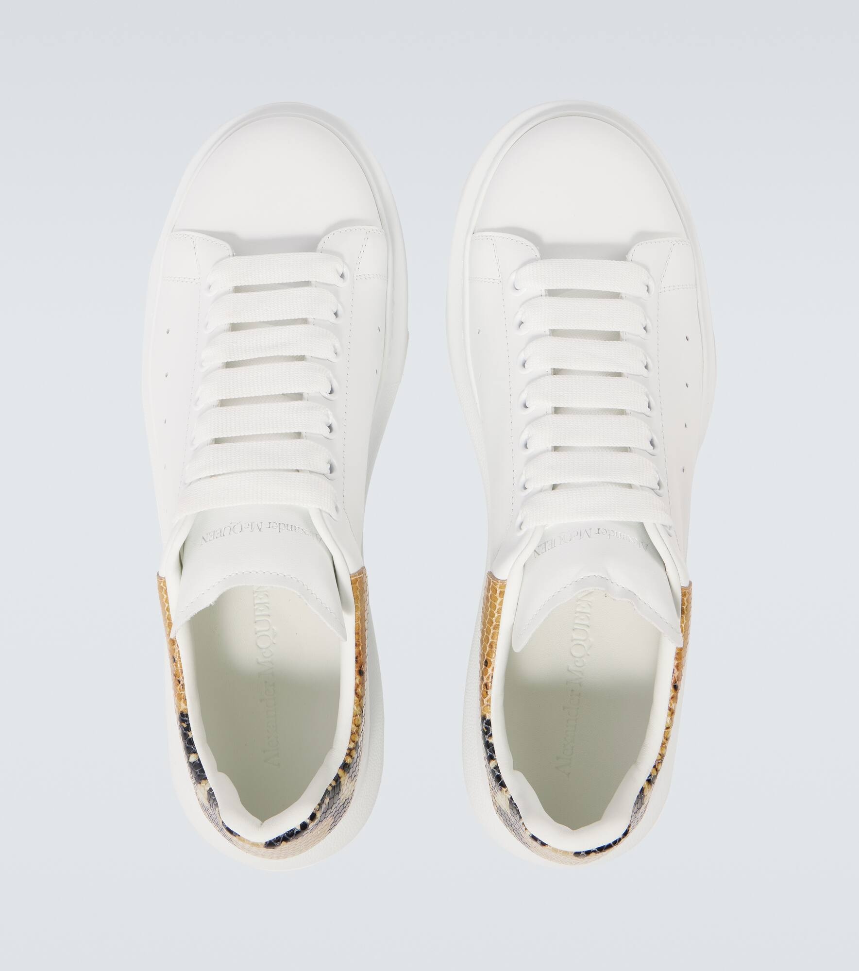Oversized leather sneakers - 4