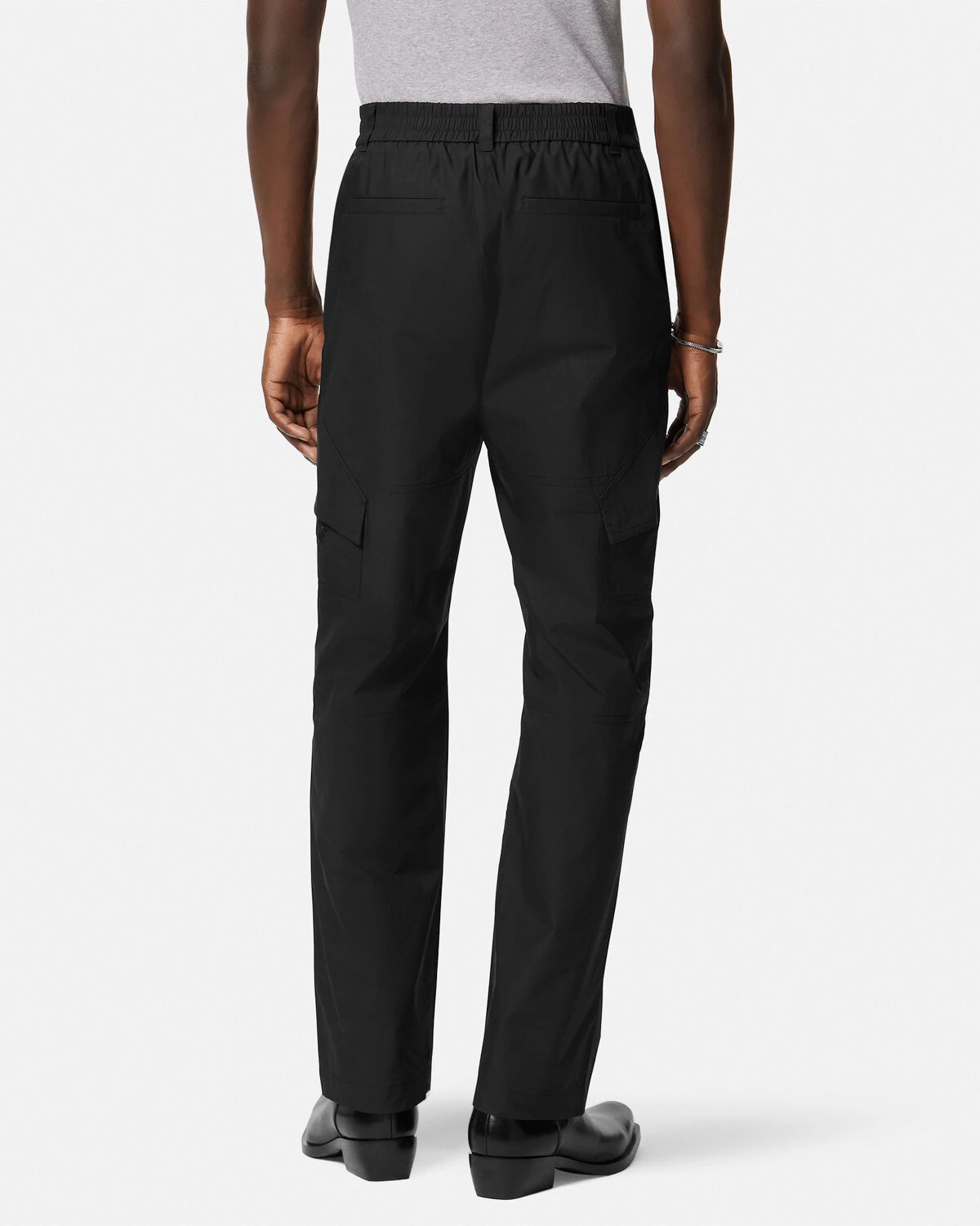 Embroidered Versace Milano Stamp Pants - 5