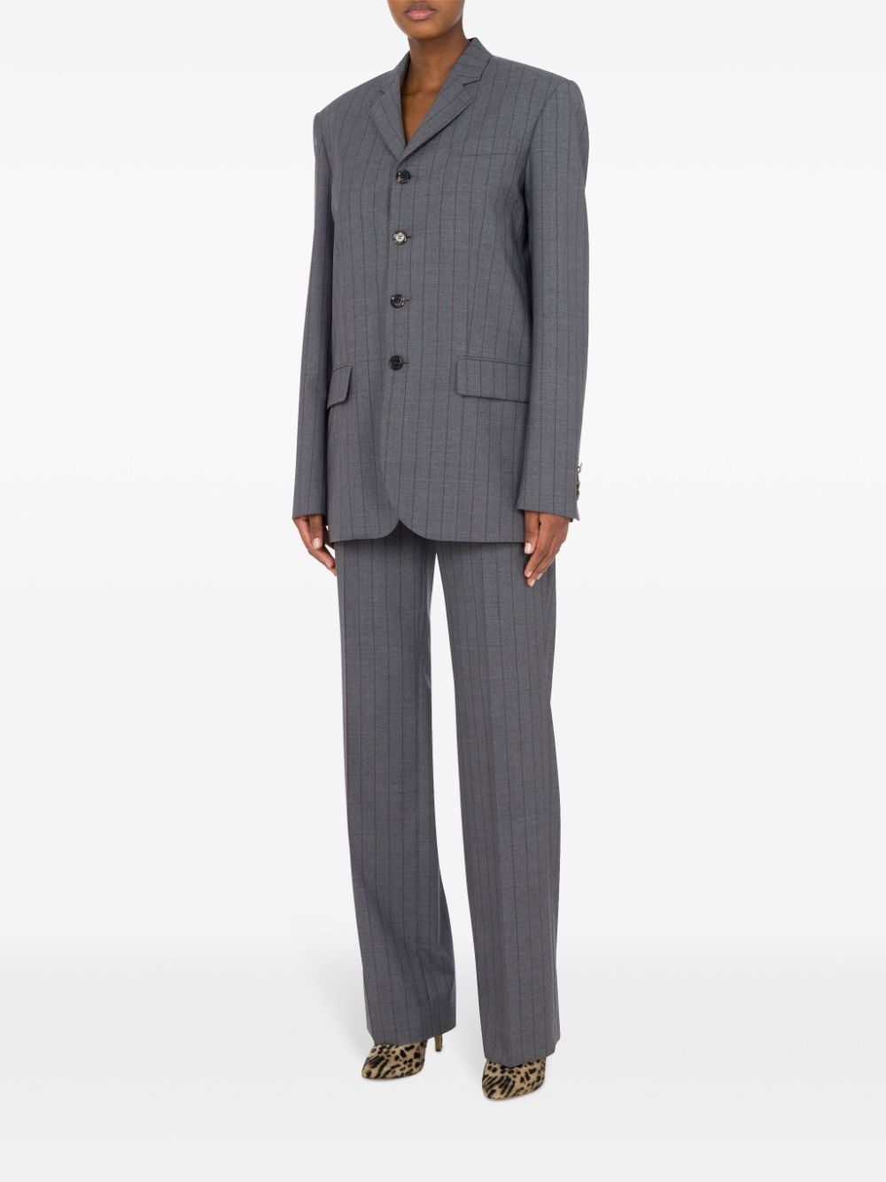 pinstriped blazer - 2