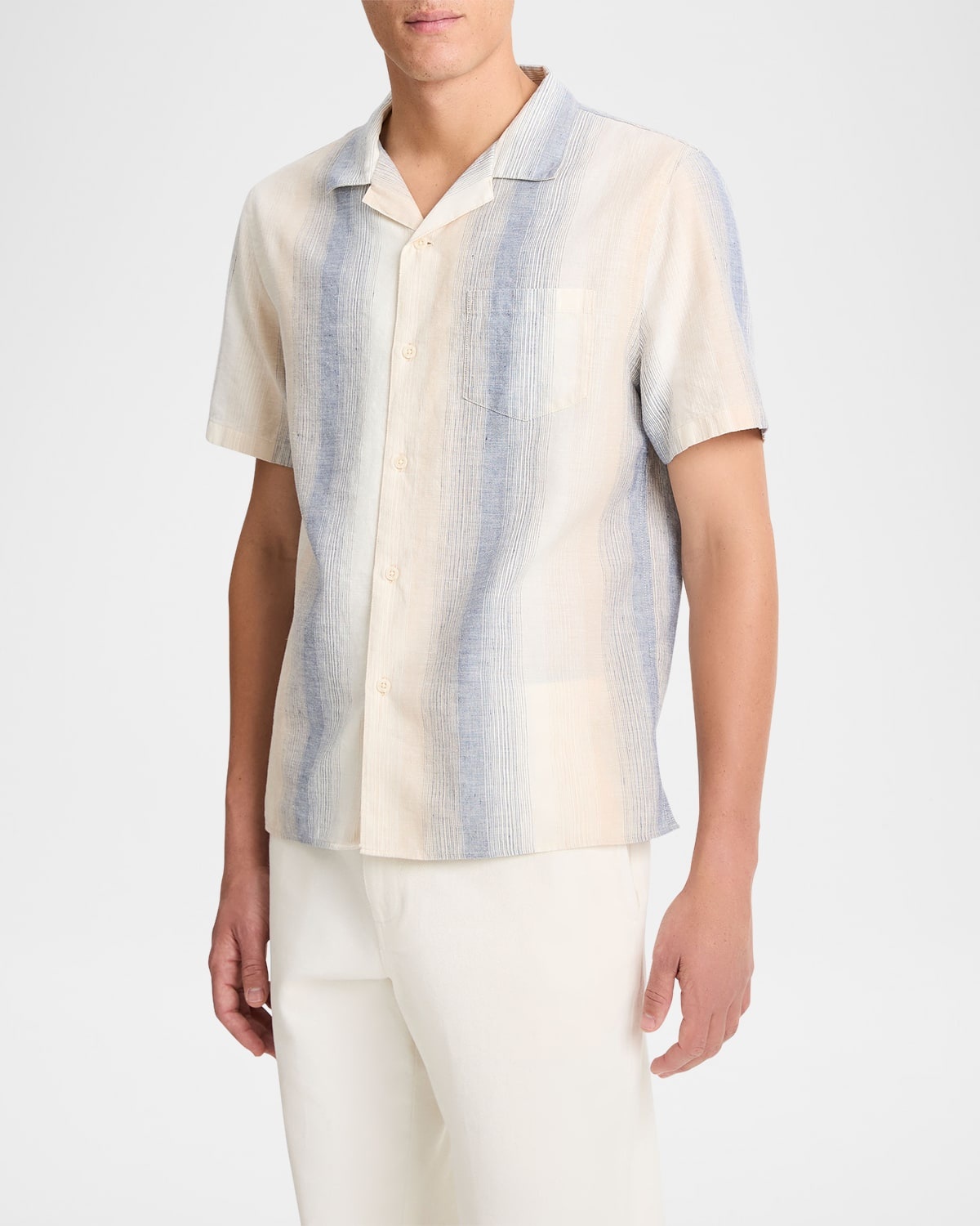 Men's Striped Cabana Shirt - 4