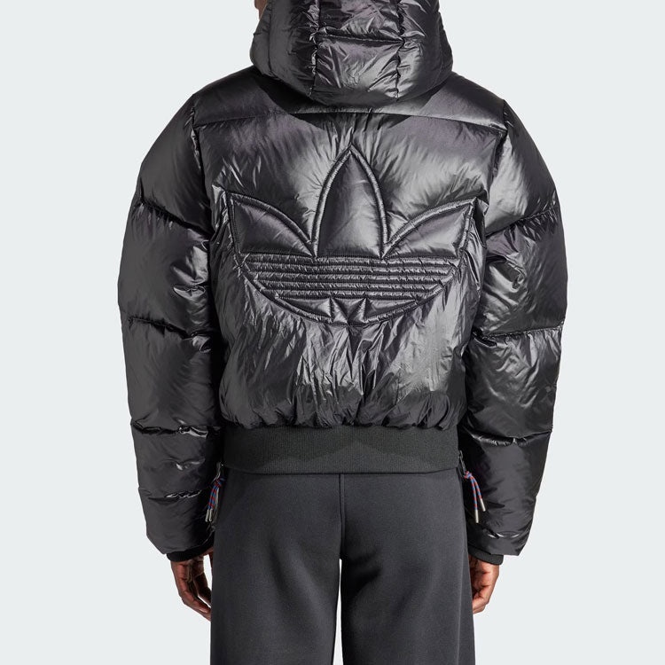 (WMNS) adidas Short Premium Puffer Jacket 'Black' IR7120 - 3