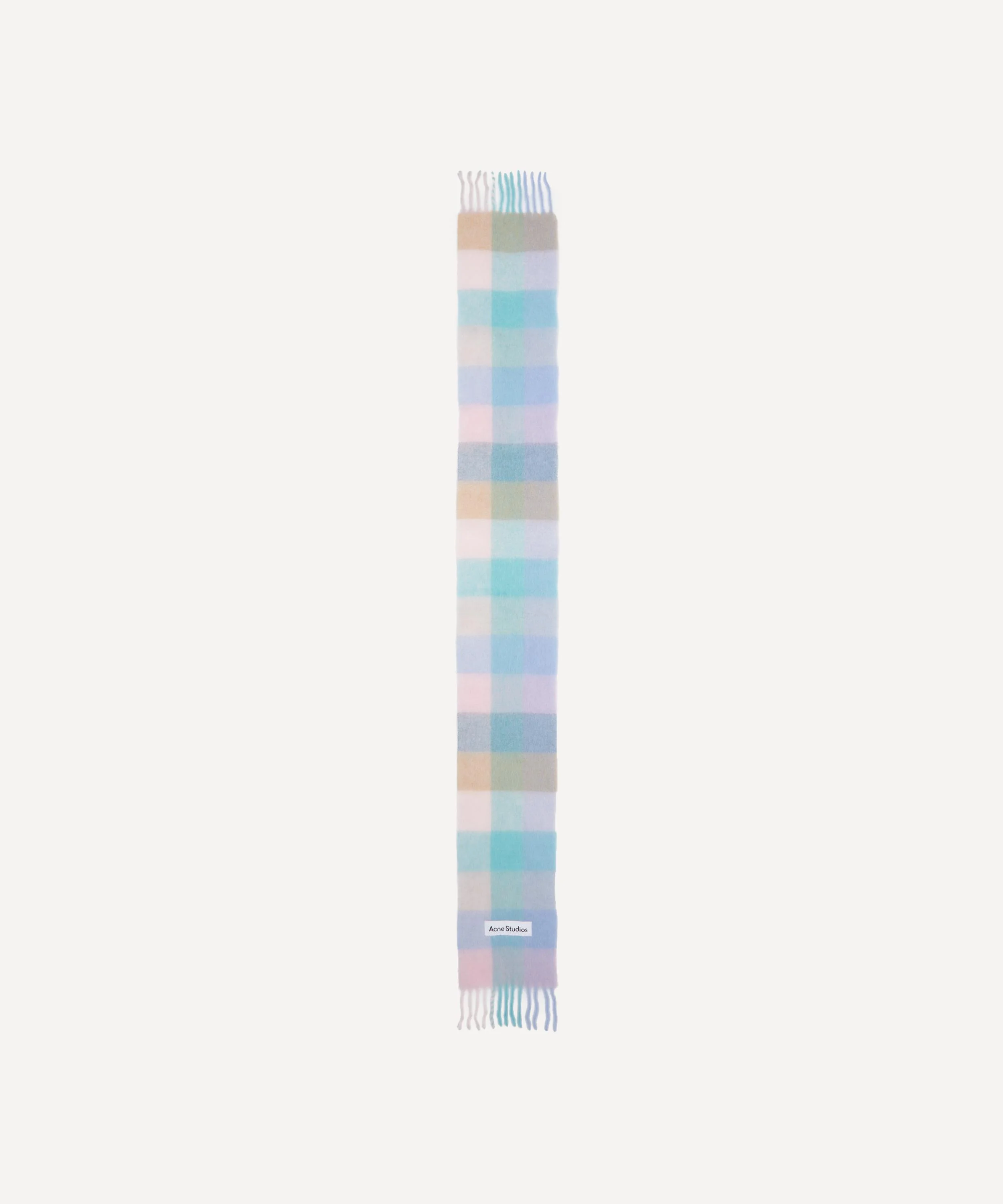 Checked Alpaca-Blend Scarf - 1