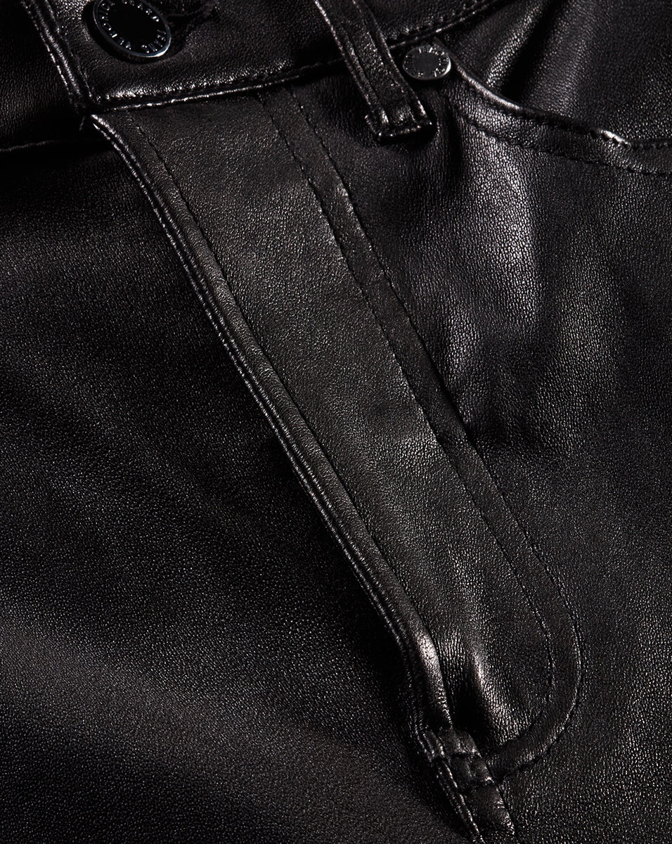 CARSON KICK-FLARE LEATHER PANT - 4